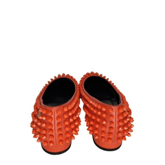 Philipp Plein "What I Do" Studded Leather Pointed Toe Flats - Picture 3 of 7